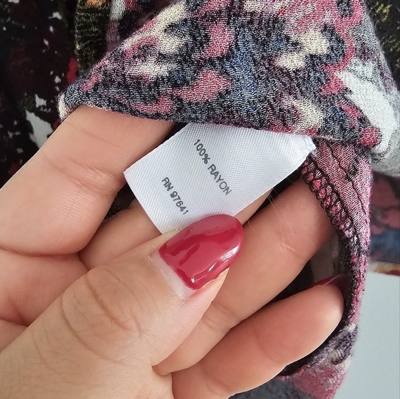 J. Jill  Long Sleeve Floral Blouse - Picture 5 of 5